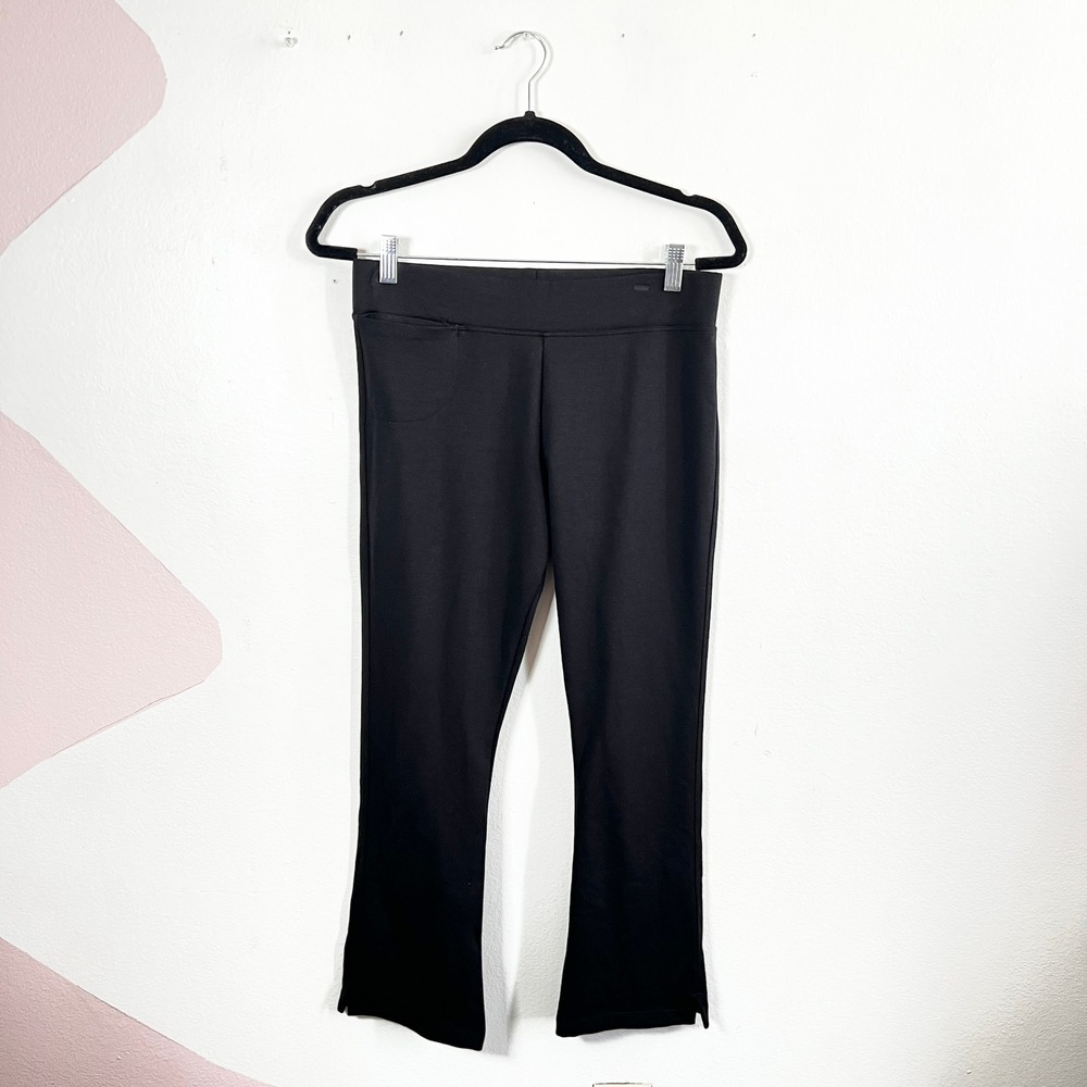 American Giant Ponte Kick Flare Pant Size 10 Black Career Office‎ Casual